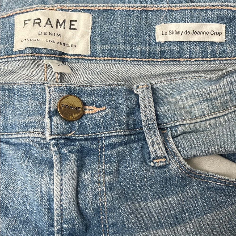 FRAME Denim Le Skinny de Jeanne Crop Jeans size 27 - Picture 2 of 10